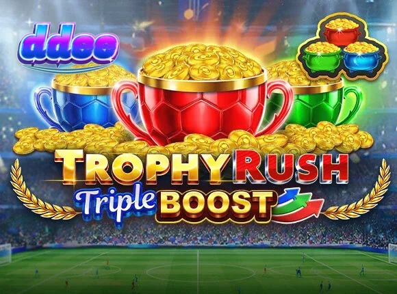 Trophy Rush Triple Boost slot machine interface
