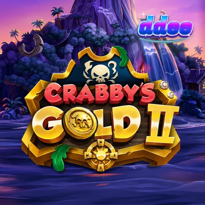 Tampilan antarmuka seluler permainan slot Crabby’s Gold 2